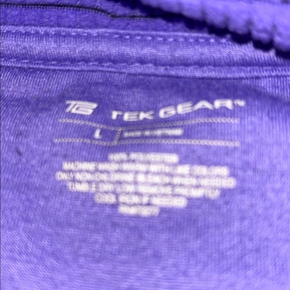 Tek Gear Vibrant Purple Activewear Top - Picture 2 of 3